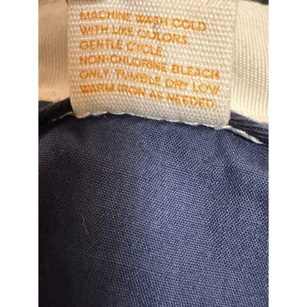 Y2K J.Crew Classic Twill Chino Sailor Mini Skirt Navy Size 4